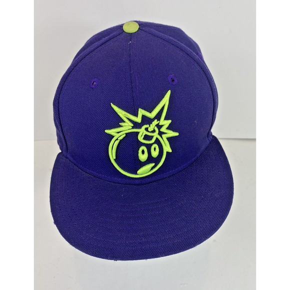 The Hundreds Adam Outline Bomb 59Fifty Snapback Cap 73/4 Purple - Picture 7 of 12